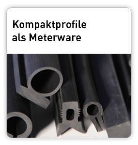 Profile in unterschiedlichen Formen aus kompaktem EPDM, Silikon, SBR, NBR, NR-SBR, Viton Kompaktprofile als Meterware