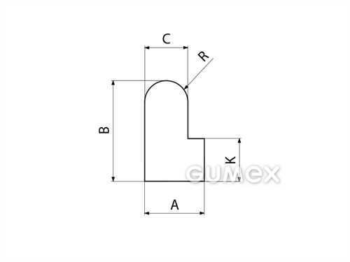 Kompaktes Silikonprofil, L-Form - 0209, 