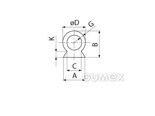 Kompaktes Silikonprofil, mit Formgebung, Hohlkammer - 0177, 