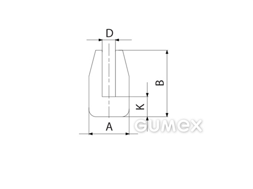 Kompaktes Silikonprofil, U-Form - 0105, 
